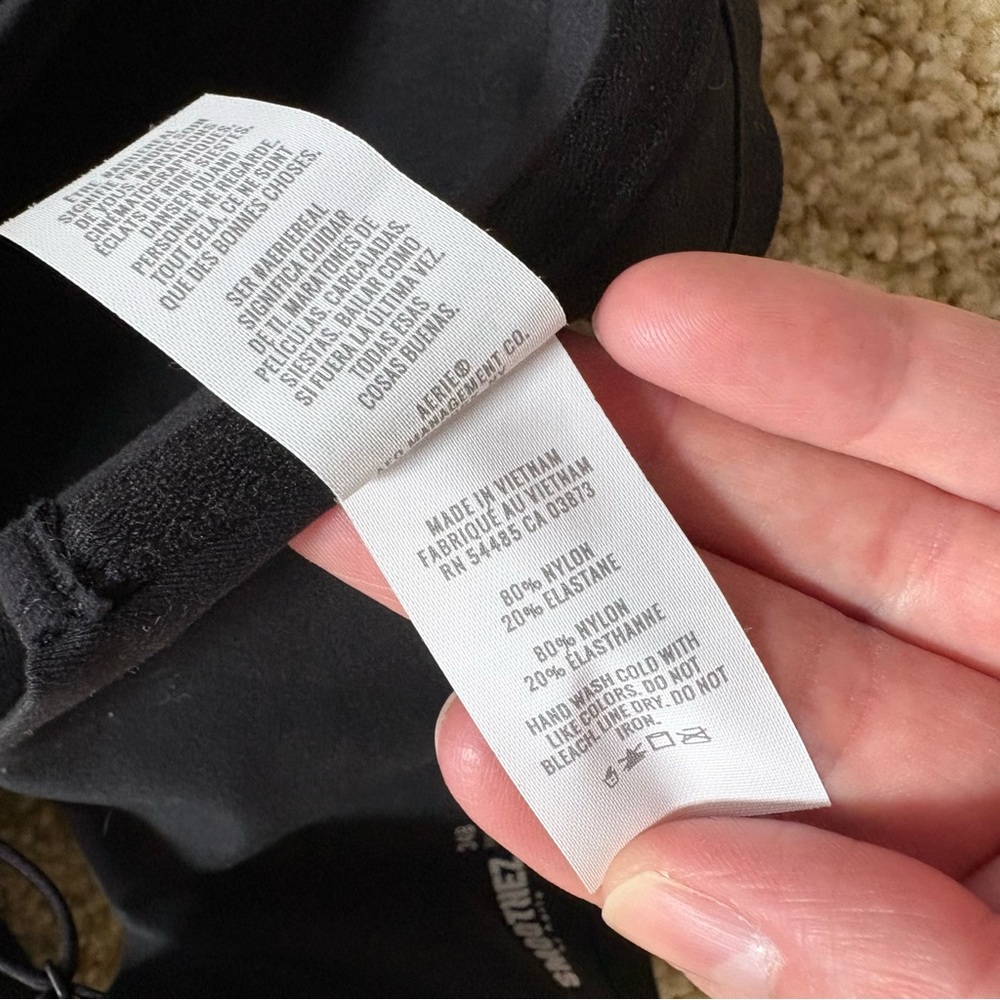 Aerie‎ Smoothiez 34B Black Full Coverage Bra Lightly Lined - Picture 5 of 5
